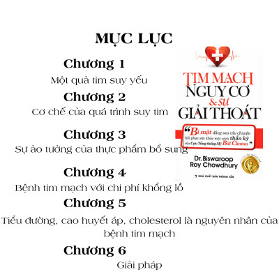 Combo 4 cuốn Bí mật dinh dưỡng + Ăn lành sống mạnh + Động mạch vành + Tim mạch