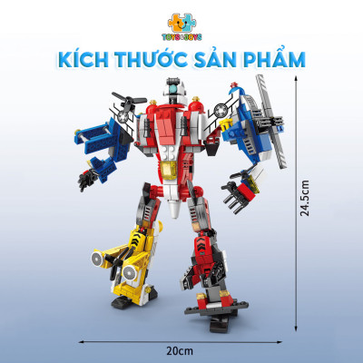 Đồ chơi lắp ráp Robot máy bay Ares - Toys&Joys
