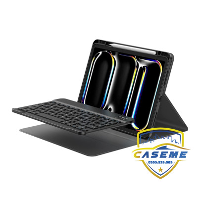 Bao da bàn phím dành cho iPad Air 11 inch M3 2025 Wi Wu MK-006 – 3 trong 1 kèm bút cảm ứng - Hàng chính hãng