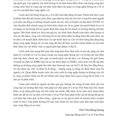 Sách - Hệ Thống Thông Tin Y Tế