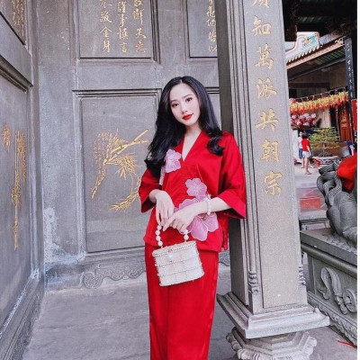 ĐỒ LAM ĐI CHÙA  Mẫu Lụa Hoa Gen