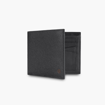 Ví Da Chính Hãng Bóp Nam Hàng Hiệu GENCE C10 Da Bò Cao Cấp Màu Đen Dáng Ngang