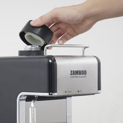 Máy pha cà phê Espresso Zamboo ZB-68CF - màu đen - hàng chính hãng