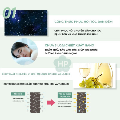 Dầu Gội Đầu Phục Hồi Tóc Hư Tổn Salon Link Chiết Xuất Nho Chardonnay Salon Link Extra Shampoo Chardonnay 1000mL 