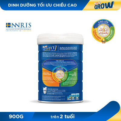Sữa Bột Nuvi Grow Trên 2 Tuổi Lon 900g - Phát Triển Chiều Cao