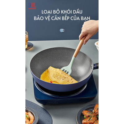Chảo chông dính vân đá cao cấp hàn quốc Mitomo Cooker King siêu bền- Hàng chính hãng