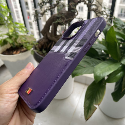 Ốp lưng Mentor VII nhét thẻ màu tím dành cho iPhone 14 Pro Max - hàng chính hãng