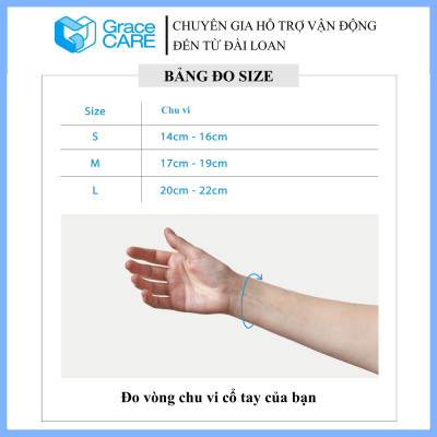 Đai Nẹp Cố Định Cổ Tay Grace Care WS224 – Hỗ Trợ Cố Định, Giảm Đau, Chấn Thương Tay(Dùng Được 2 Tay)