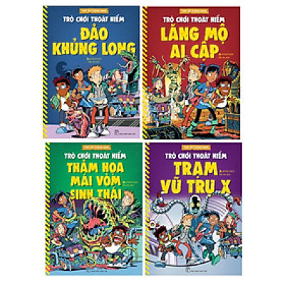 Combo Thử Trí Thông Minh - Trò Chơi Thoát Hiểm (Bộ 4 Cuốn) _TRE