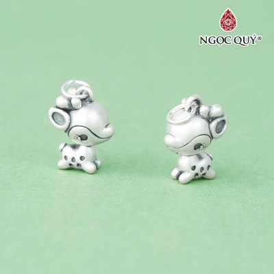 Charm bạc hình chú nai bambi dễ thương treo - Ngọc Quý Gemstones