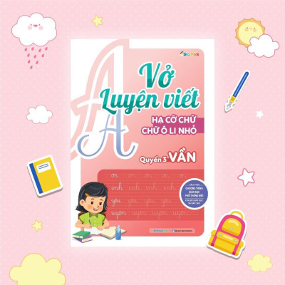 Sách - Vở Luyện Viết Hạ Cỡ Chữ - Chữ Ô Li Nhỏ - Quyển 3 - Vần - Megabook