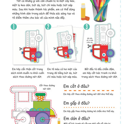 Cắt, Gấp, Tô Màu - Các Loại Phương Tiện