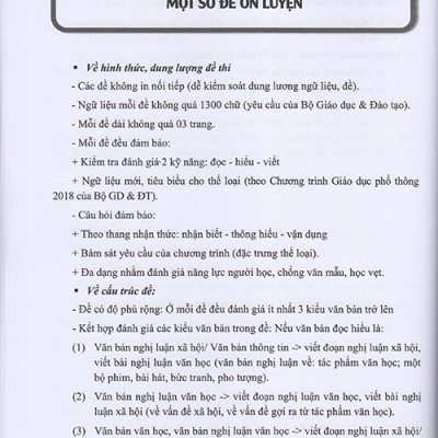 Sách - Hướng dẫn ôn tập môn Ngữ văn 11 - 43 Đề tự luận Đọc - Viết (Theo định dạng đề thi mới của Bộ Giáo dục và Đào tạo)