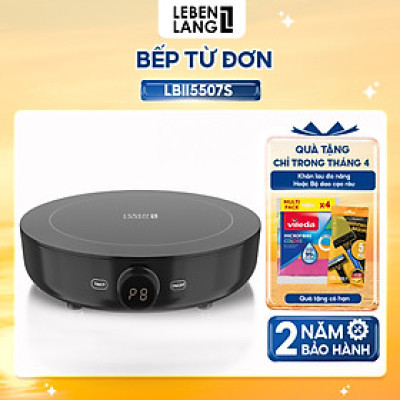 Bếp từ đơn bằng cơ LEBENLANG LBL5507 mặt kính chịu lực, có chức năng hẹn giờ, điều chỉnh nhiệt độ, công suất 2000W - hàng chính hãng