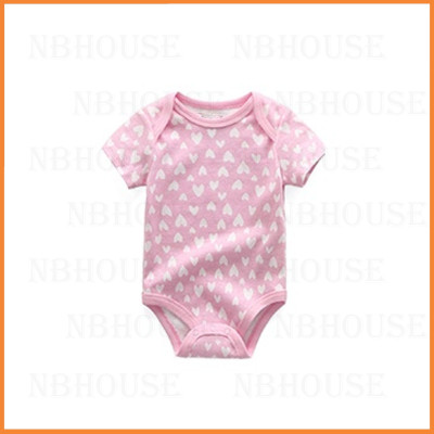 Bộ Đồ Bodysuit Liền Thân Ngắn Tay Cho Bé Gái Sơ Sinh Từ 0-3 Tháng Tuổi