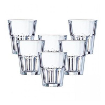 Bộ cốc uống nước/trà/cafe thủy tinh Granity 12 chiếc, dung tích 270ml - D0781, an toàn sức khỏe