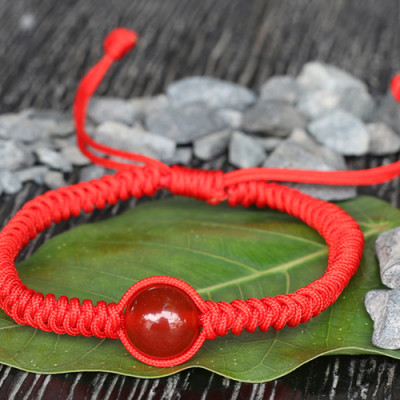 Vòng Tay Kết Dây Hạt Mã Não Đỏ Ngọc Quý Gemstones GA12