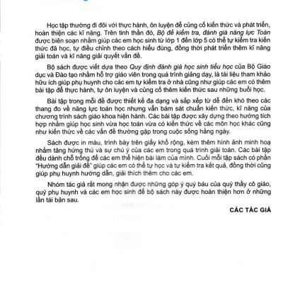 Bộ Đề Kiểm Tra, Đánh Giá Năng Lực Toán 4 - Tập 2