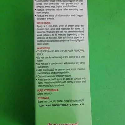 Kem tẩy lông nách, tay, chân, Đùi, Đường Bikini 20g Tẩy lông nhẹ nhàng, không gây đau và làm chậm thời gian lông mọc trở lại