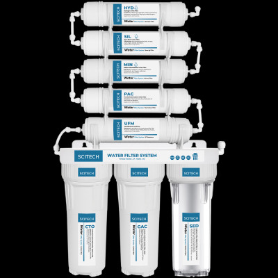 Máy lọc nước UF 8 cấp lọc by Scitech (Không dùng điện, không nước thải) - Hàng chính hãng