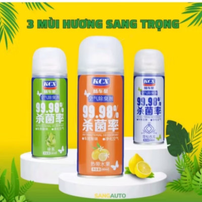 1 CHAI XỊT KHỬ MÙI DIỆT KHUẨN THƠM XE HƠI ÔTÔ MẪU MỚI CHẤT LƯỢNG