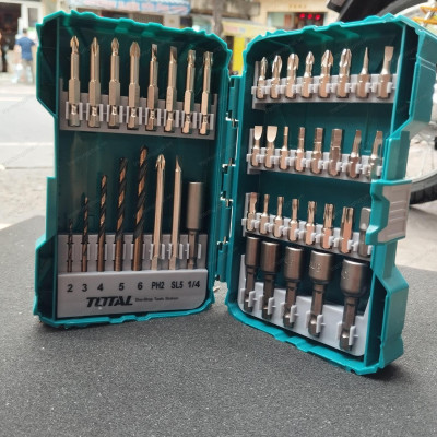 BỘ 45 MŨI SIẾT VÍT XOẮN TOTAL TACSDL24501 - HÀNG CHÍNH HÃNG