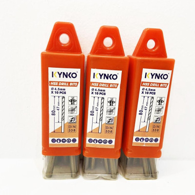 MŨI KHOAN INOX KYNKO HSS-M2-045 đường kính phi 4.5mm