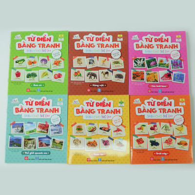 Combo 1 (6 tập): Từ điển bằng tranh dành cho trẻ em