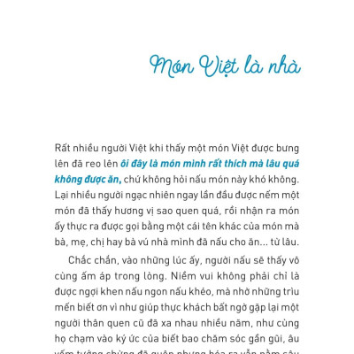 Sách - Món Việt Là Nhà