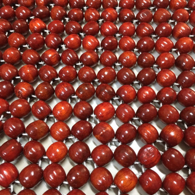 Đệm lót hạt gỗ tựa lưng massage lót ghế xe ô tô gỗ Nhãn tự nhiên