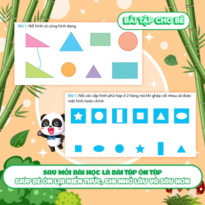 Sách - Phiếu Luyện Toán Tư Duy Cùng Gấu Kiki 2 - Làm Quen Với Hình Khối - Megabook