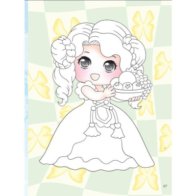 Sách - Dán Hình & Tô Màu IQ EQ CQ - Chibi Girl Tô Màu Bé Dái - Cá Tính - Kèm Sticker - Việt Thư