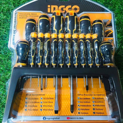 BỘ TUỐC NƠ VÍT (TÔ VÍT) 18 CHI TIẾT INGCO HKSD1828 - HÀNG CHÍNH HÃNG