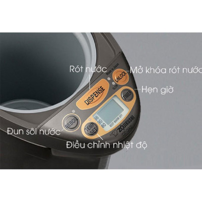 Bình Thủy Điện Zojirushi CD-QAQ40-TA 4L , công suất 670W, hẹn giờ, hệ thống an toàn, bảo hành 1 năm|HÀNG CHÍNH HÃNG