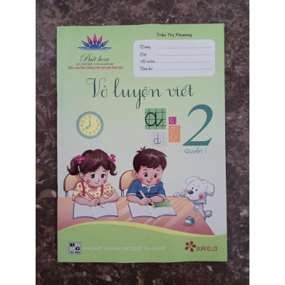 Sách - Vở luyện viết Lớp 2 Quyển 1
