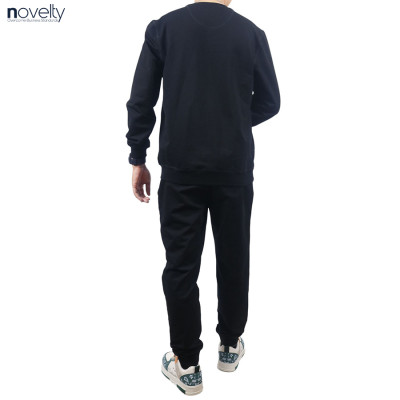 Bộ nỷ chui đầu họa tiết phản quang Novelty Regular fit đen NBNMMDMT3R230633B