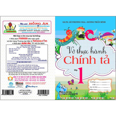 SÁCH-Vở Thực Hành Chính Tả Lớp 1-HA-MK