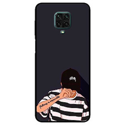 Ốp lưng dành cho Xiaomi Redmi 9s - 9 Pro - 9 Promax mẫu Bad Boy Nón Đen