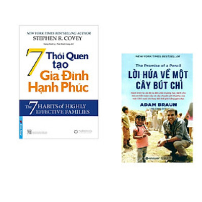 Combo 2 cuốn sách: 7 Thói Quen Tạo Gia Đình Hạnh Phúc + Lời hứa về một cây bút chì