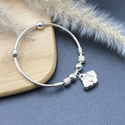 Vòng Tay Lắc Chân Bạc Ta Cho Bé Mix Charm BẠC HIỂU MINH LTE559