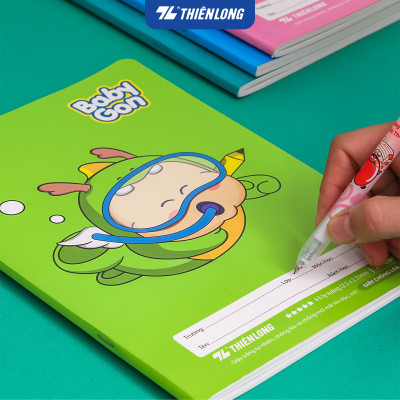 Tập học sinh 80 trang 4 ô ly vuông 2.5mm 100gsm NB-123 Thiên Long - Mẫu ngẫu nhiên