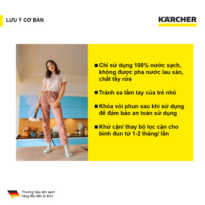 Máy làm sạch bằng hơi nước nóng Karcher SC 2 Deluxe easyfix