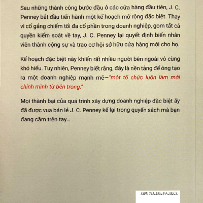Sách - Vua Bán Lẻ - Cuộc Đời Và Bài Học Thực Tiễn Từ J. C. Penney - Tay Trắng Gây Dựng Chuỗi Bán Lẻ Hàng Đầu Nước Mĩ