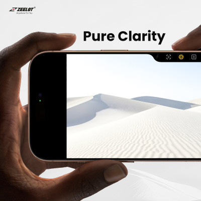 Miếng Dán Kính Cường Lực Trong Suốt Dành Cho iPhone 16 Pro Max/ 16 Pro/ 16 Plus/ 16, ZEELOT SOLIDsleek 2.5D RETINA CLEAR_ Hàng chính hãng