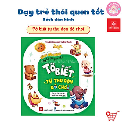 Sách Dán hình - Dạy trẻ thói quen tốt - Tự mặc quần áo - Bộ 6 tập - Đinh Tị Books