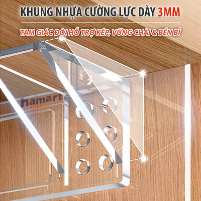 Móc Tam Giác Đôi Đỡ Kệ Gỗ Lớn Kê Giá Chia Ngăn Tủ Quần Áo Vách Nhựa Bếp Ke Góc L Dán Tường Siêu Dính