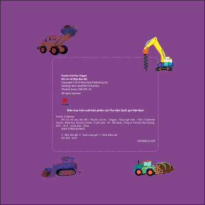 Puzzle Activity - Digger: Đố Vui Với Máy Đào Đất (Song Ngữ Anh - Việt)