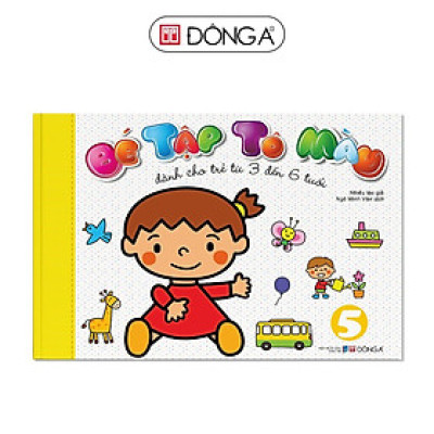 Sách - Bé Tập Tô Màu - Tập 5 - Dành Cho Trẻ Từ 3 Đến 6 Tuổi - Đông A