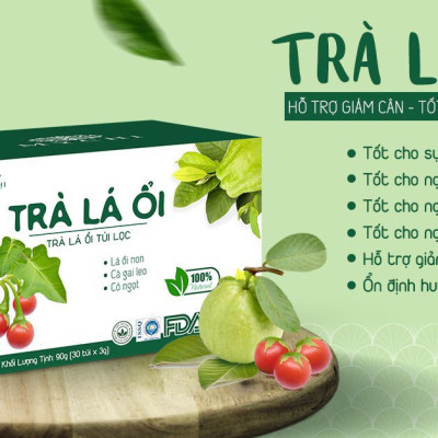 Giá Sỉ 5 hộp Trà Lá Ổi Mychi - giảm cân, Tiêu Mỡ, ngừa mỡ máu
