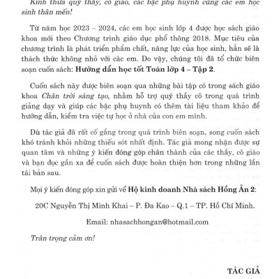 Hướng Dẫn Học Tốt Toán Lớp 4 Tập 2 (Dùng Kèm SGK Chân Trời Sáng Tạo) - HA